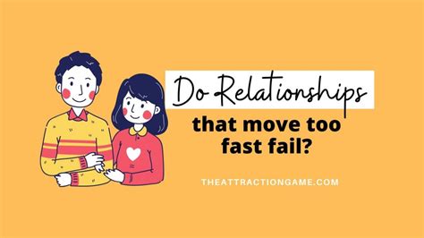 relationships that move too fast